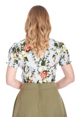 BLOOM BLOUSE-Blue