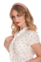 CHERRY AMOUR BLOUSE-White