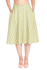 CANDY TEA SWING SKIRT-Green