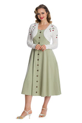 Banned Retro Summer Berry Emma Bolero Off White