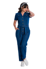 Banned Retro Cadillac Queen Denim Playsuit