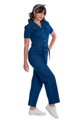 Banned Retro Cadillac Queen Denim Playsuit