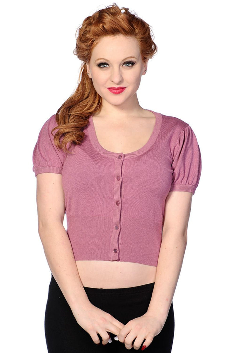 Short Plain Cardigan