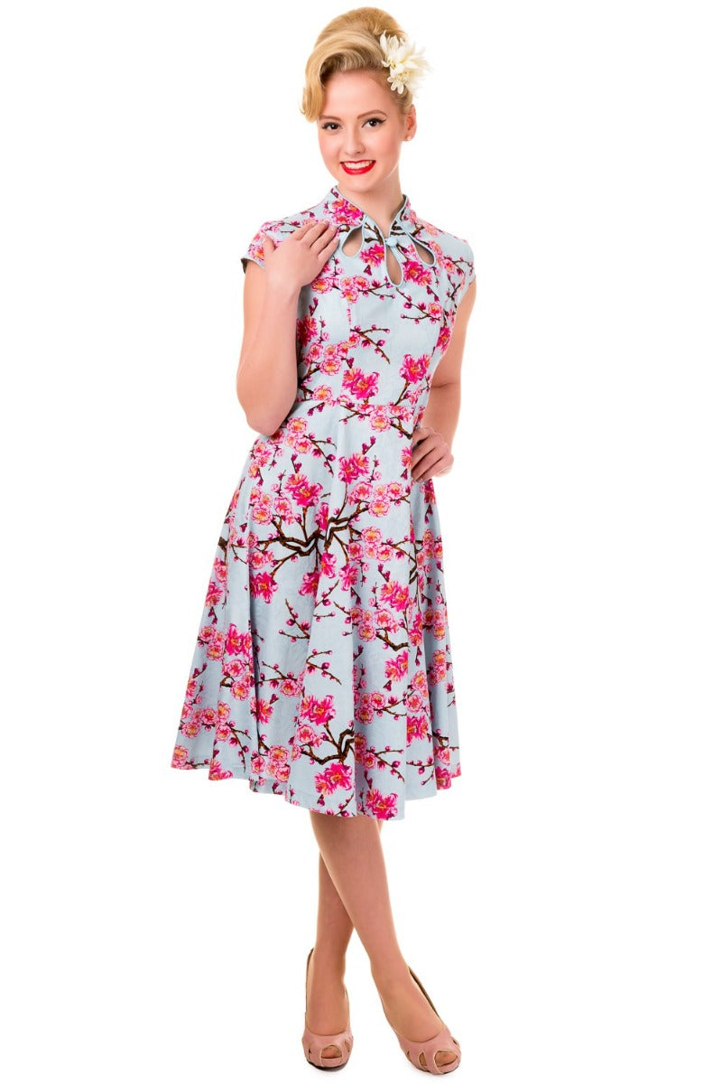 LAST DANCE CHERRY BLOSSOM FIT & FLARE DRESS