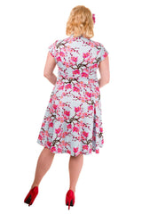 LAST DANCE CHERRY BLOSSOM FIT & FLARE DRESS