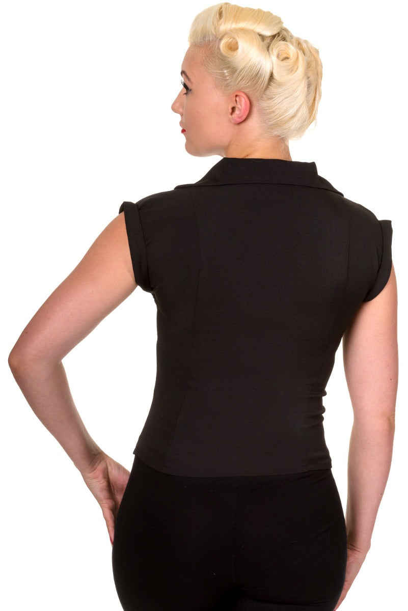 Banned Retro 1950's Dream Master Rita Shirt Black