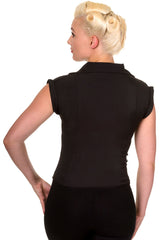 Banned Retro 1950's Dream Master Rita Shirt Black