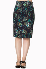 PROUD PEACOCK PENCIL SKIRT