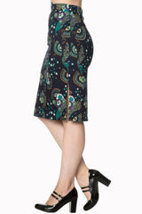 PROUD PEACOCK PENCIL SKIRT