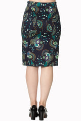 PROUD PEACOCK PENCIL SKIRT