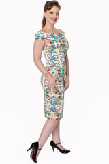 MANDALA OFF SHOULDER DRESS