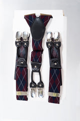 BURGUNDY ROCKABILLY BRACES