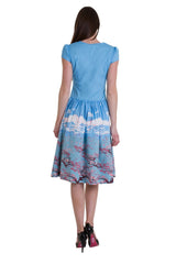 ORIENTAL BLOSSOM BODICE DRESS