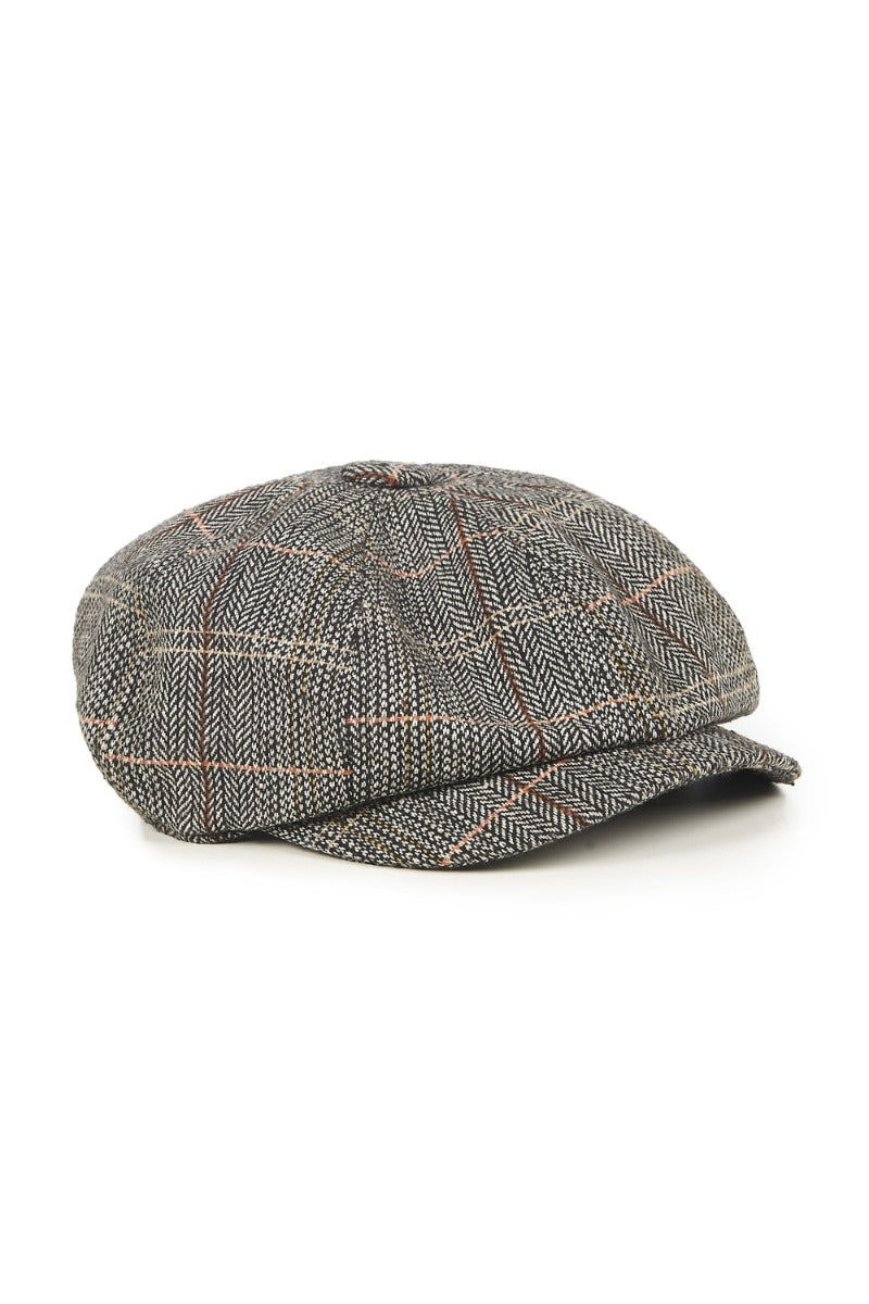 PLAID PAPER BOY CAP