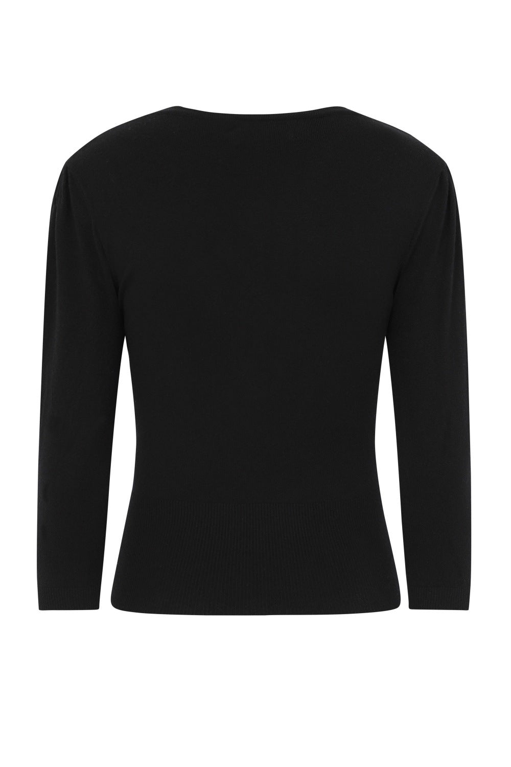 Banned Retro Cardigan mit gewelltem Kragen und Katzenmotiv