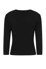 Banned Retro Cardigan mit gewelltem Kragen und Katzenmotiv