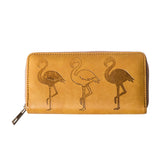 BROWN FLAMINGO PURSE