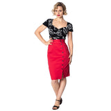 ROCKIN' RED PENCIL SKIRT