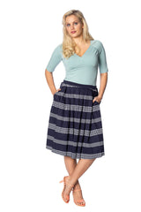 SAIL AWAY PLEATS PLEASE SKIRT