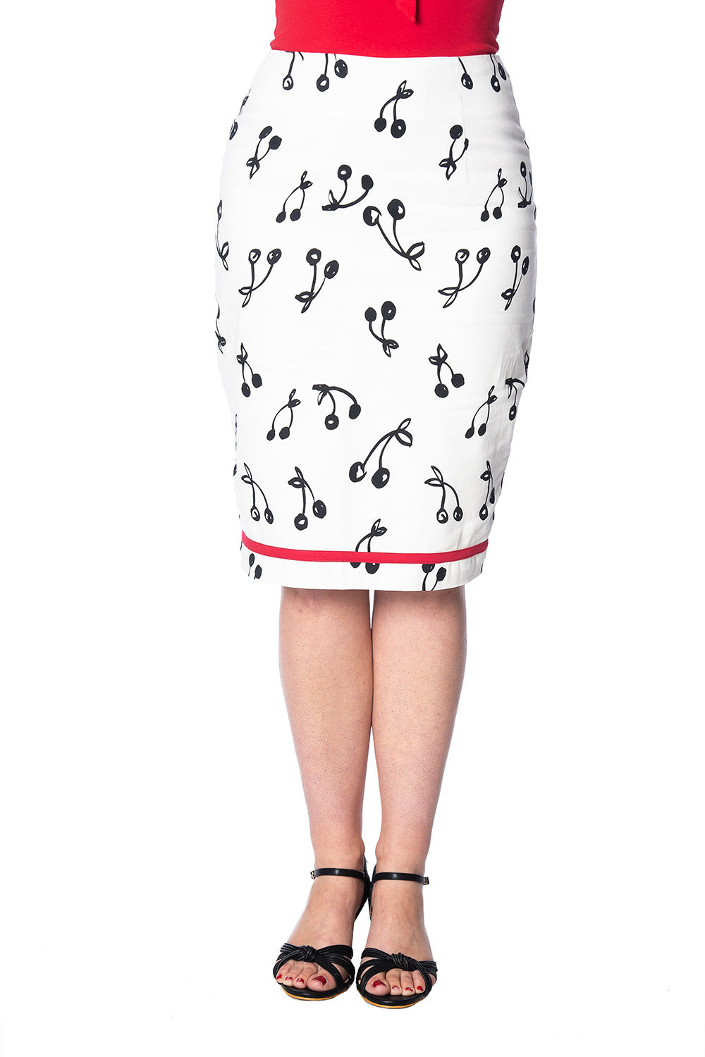 CHERRY POP PENCIL SKIRT