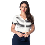 SAILOR STRIPE TIE TOP