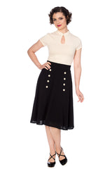 CUTE AS A BUTTON SKIRT
