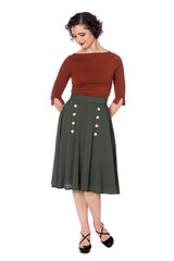 CUTE AS A BUTTON SKIRT