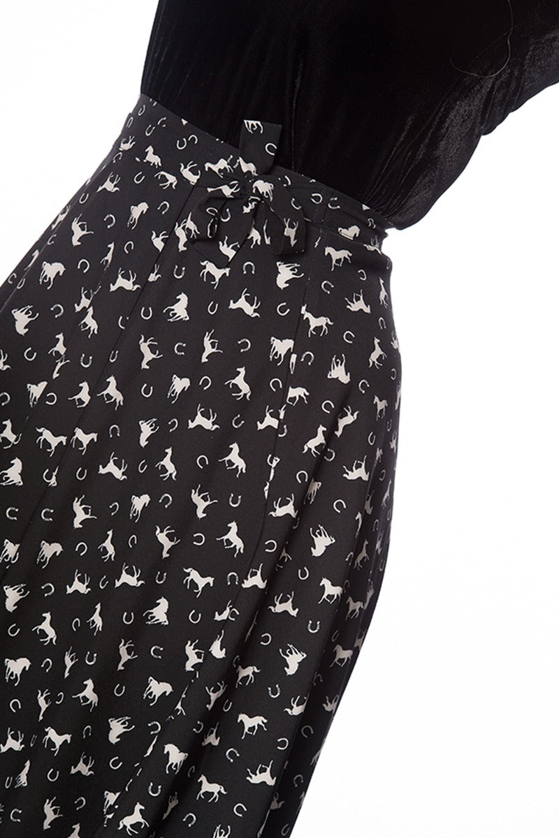 WILD HORSES WRAP SKIRT