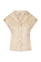 Banned Retro 1950's Dream Master Rita Shirt Brown