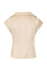 Banned Retro 1950's Dream Master Rita Shirt Brown