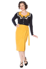 BOW PENCIL SKIRT