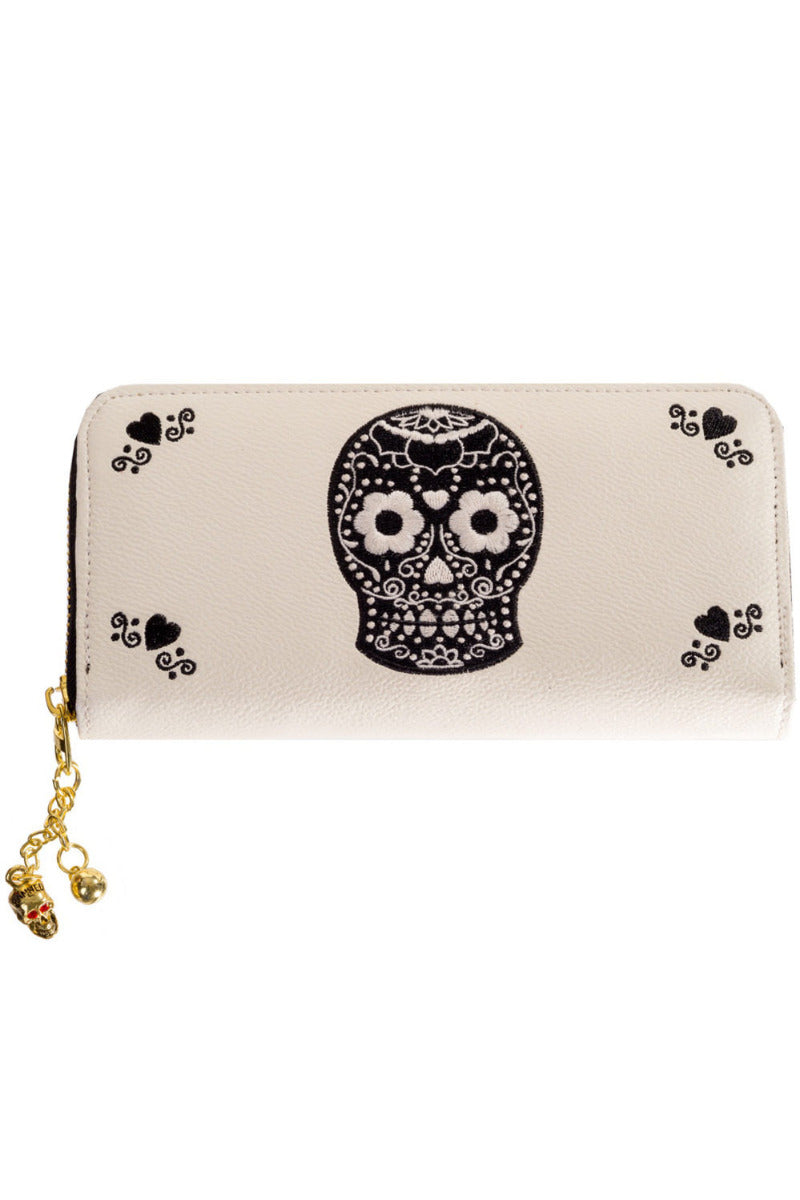 On The Line Skull Wallet