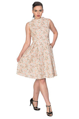 FRESH BLOOM PRINT FLARE DRESS
