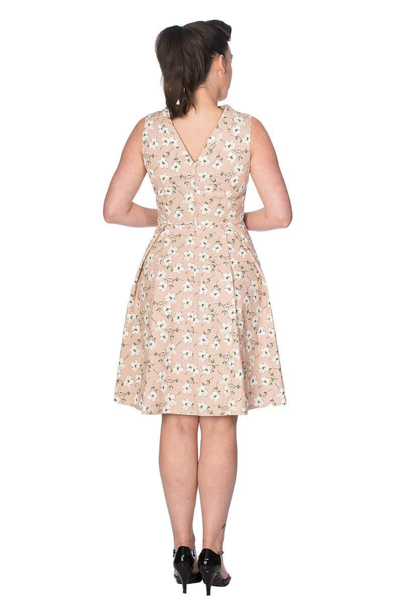 FRESH BLOOM PRINT FLARE DRESS
