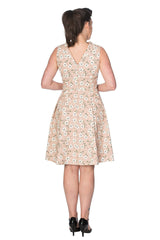 FRESH BLOOM PRINT FLARE DRESS