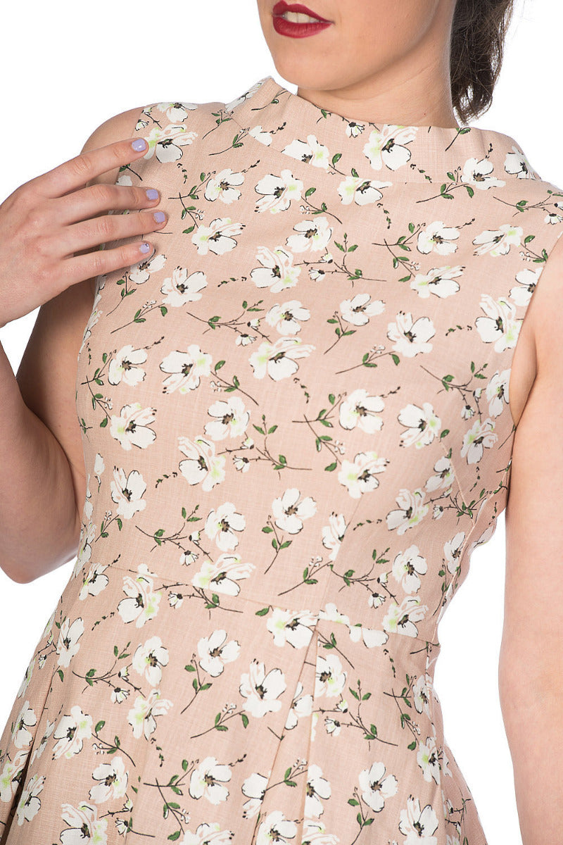 FRESH BLOOM PRINT FLARE DRESS