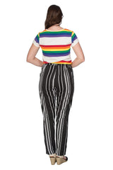 SPOTS AND STRIPE TROUSER