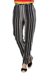 SPOTS AND STRIPE TROUSER