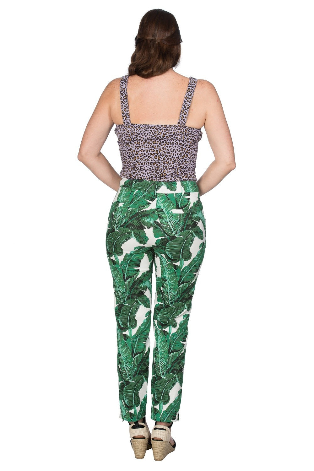 TROPICAL LEAVES TROUSER