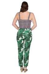 TROPICAL LEAVES TROUSER