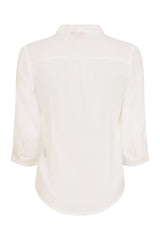 Banned Retro 1950's Perfect Pussy Bow Vintage Bell Sleeve Blouse White