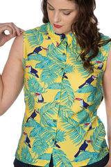 TOUCAN ALL OVER BLOUSE