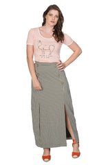 SUMMER BREEZE SLIT DETAIL SKIRT