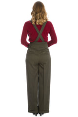Banned retro 1940s Her favourite trouser High waisted with pockets and detachable suspenders