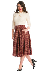 ADORE HER CHECK SKIRT