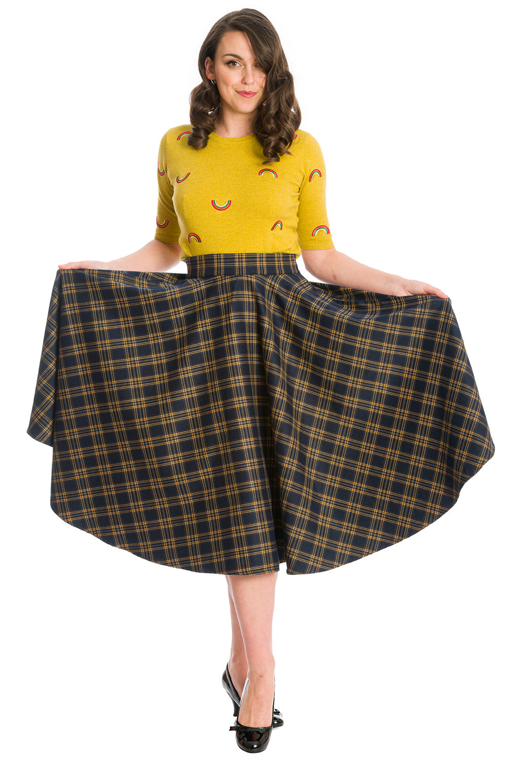 ADORE HER CHECK SKIRT