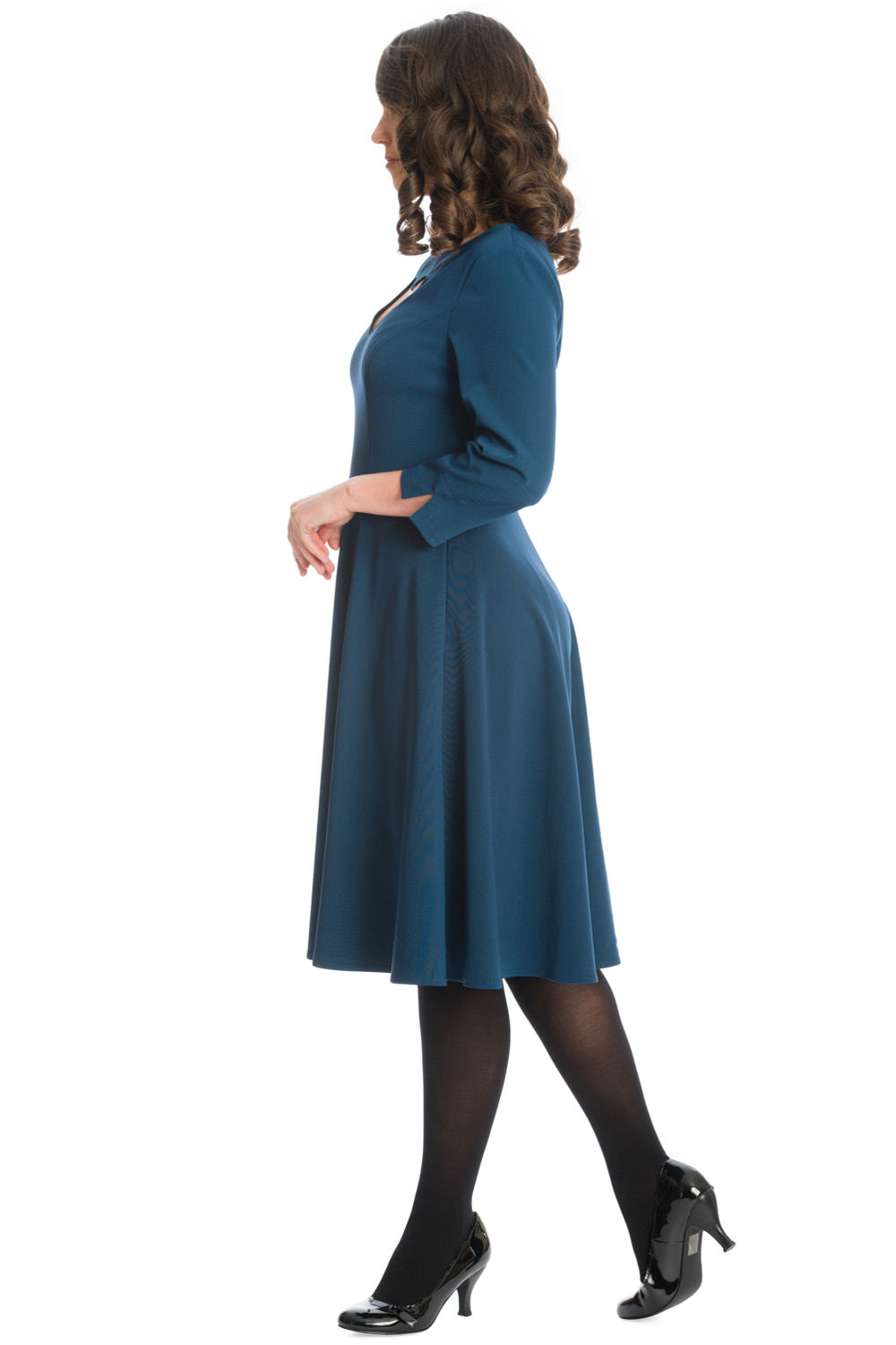TRUE HEART FIT AND FLARE DRESS