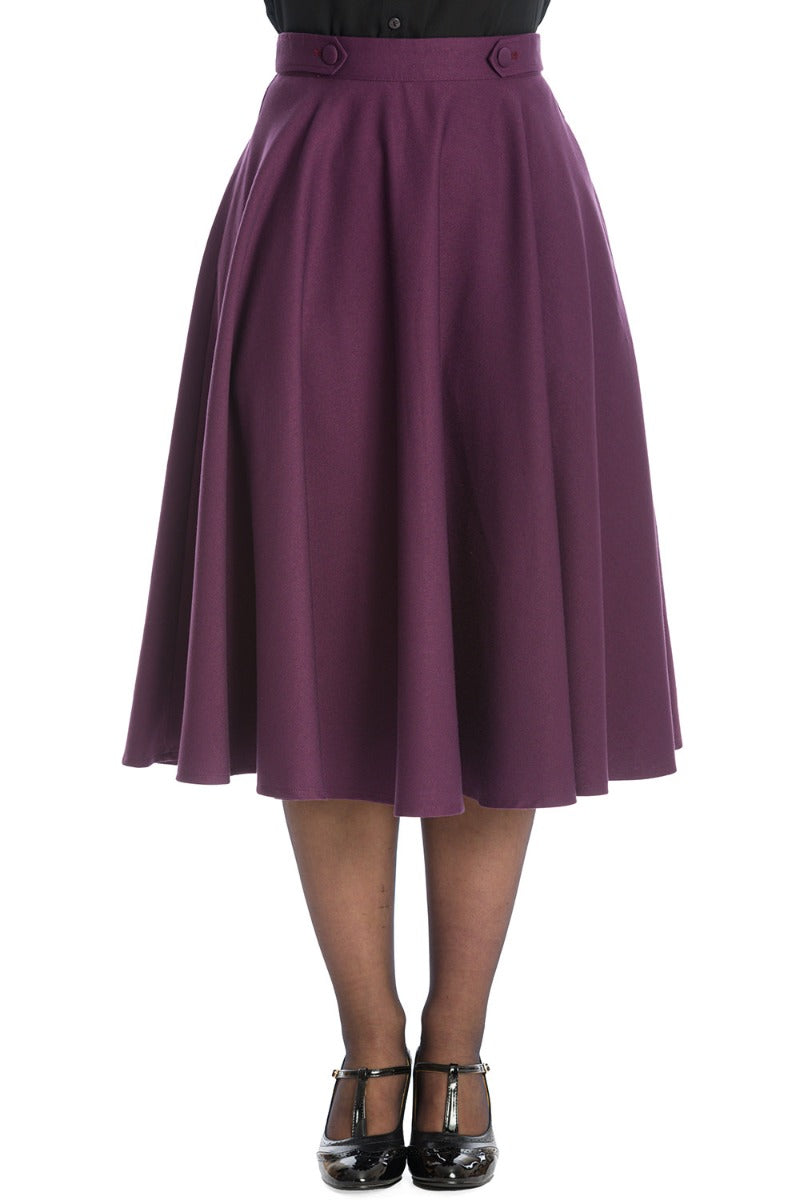 Banned Retro 1950's Di Di Swing Skirt With Pockets