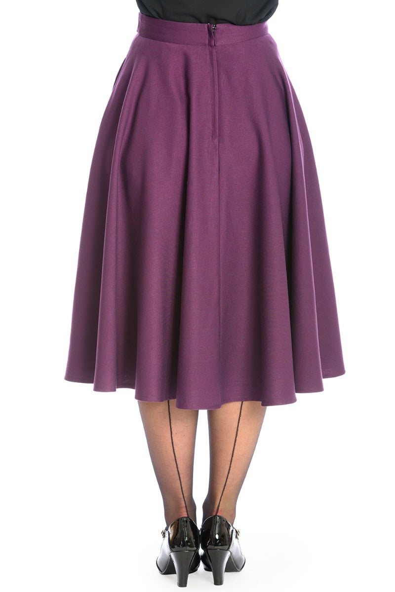 Banned Retro 1950's Di Di Swing Skirt With Pockets