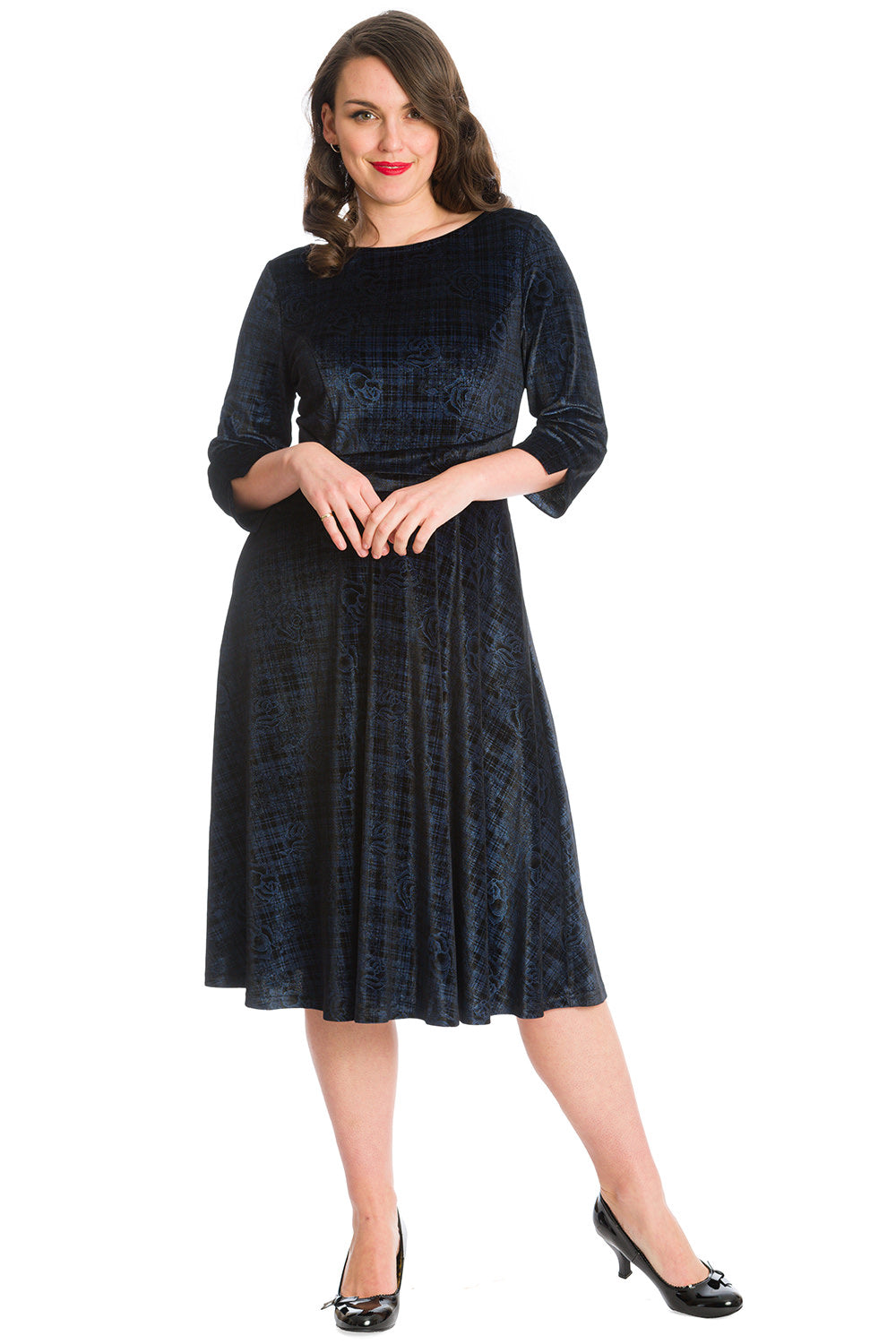 HALLOWEEN POISE FIT & FLARE DRESS